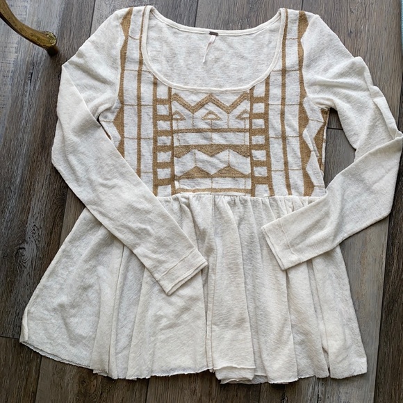 Free People Long Sleeve Top - Picture 1 of 11